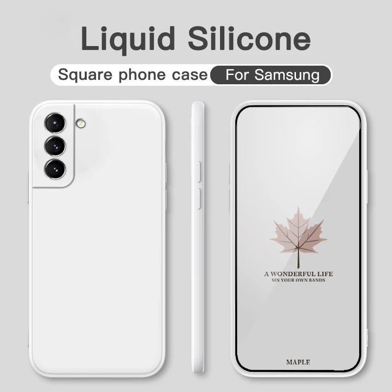 Original Liquid Silicone Soft Cover Case for Samsung Galaxy