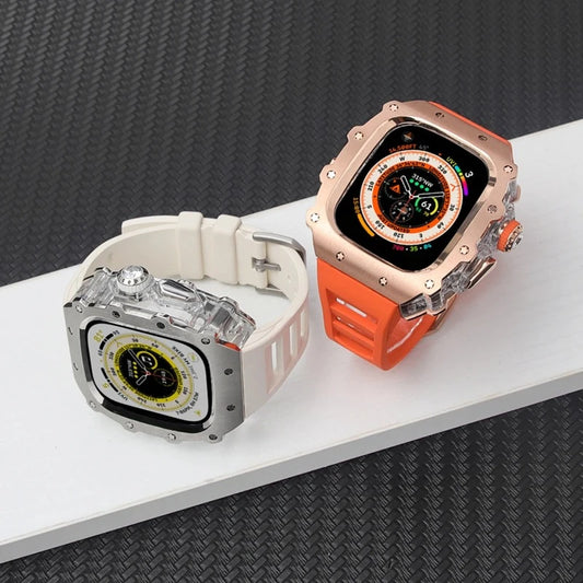 Richard Mille Inspired Ridged Bezel Luxury Modification Kit For Apple Watch