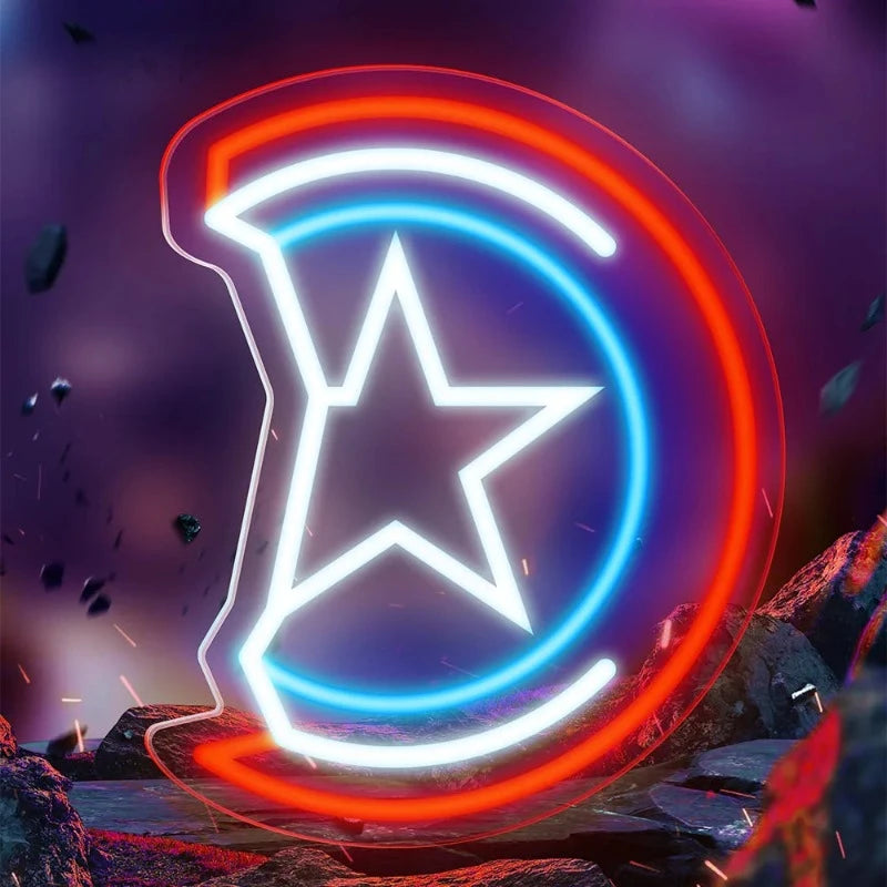 "Heroic" LED Neon Light Icons