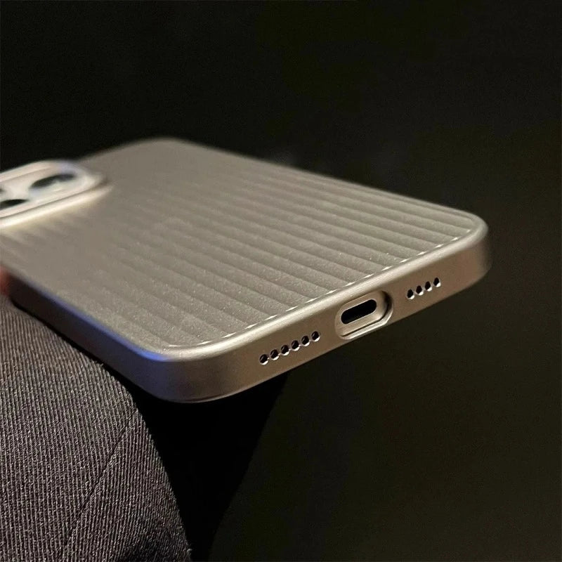 Natural Matte Ridged Luxury Travel Pattern Phone Case for iPhone