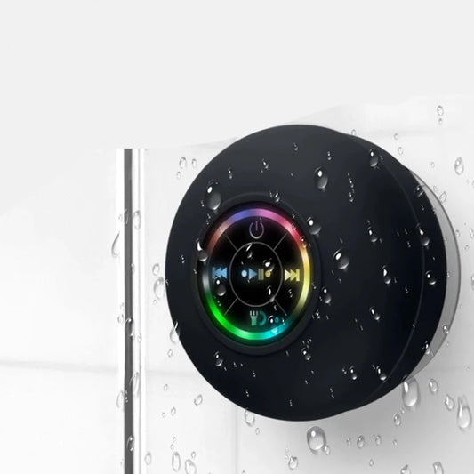 Waterproof Bathroom Audio Wireless Bluetooth Shower Speakers with RGB Lighting