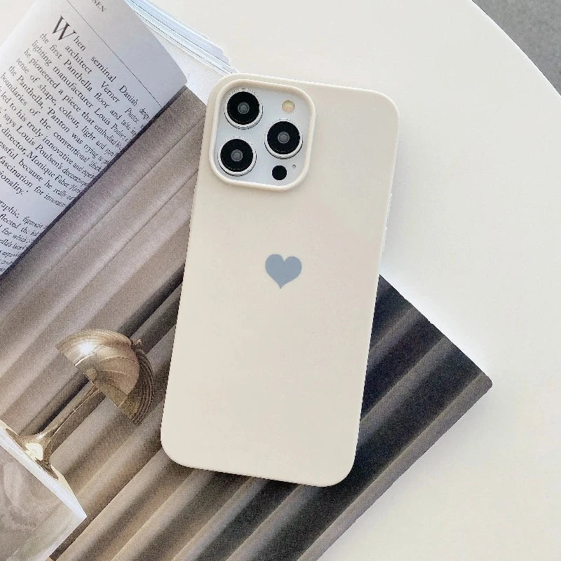 Love Heart Soft Phone Case For iPhone