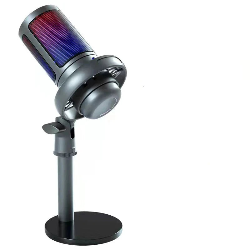 USB Microphone with RGB for Recording and Streaming on PC and Mac