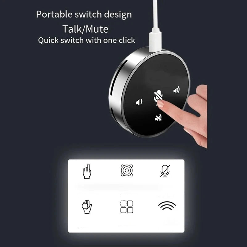 360 Degree Multi-Device Omnidirectional Condenser Microphone