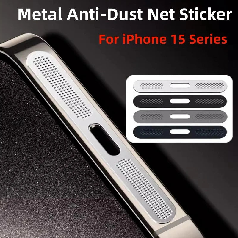 Metal Dustproof Protective Barrier For iPhone 15