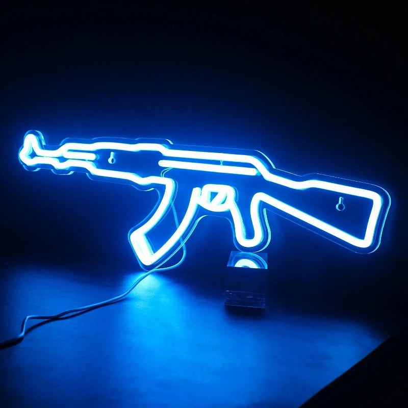 LED Neon Light Hanging AK 47