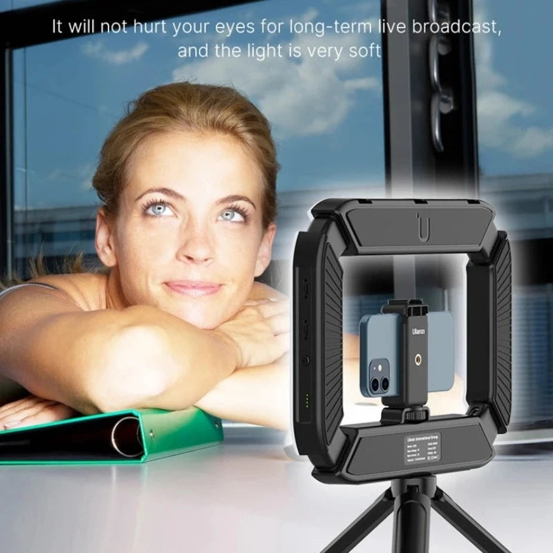 U200 LED Video Light Smartphone Video Rig