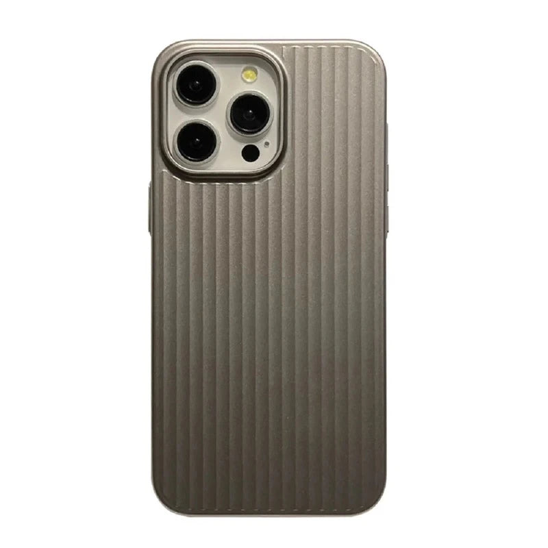 Natural Matte Ridged Luxury Travel Pattern Phone Case for iPhone