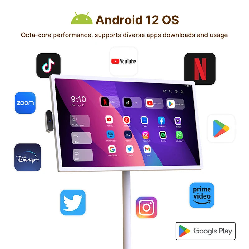 21.5" Octa-Core Universal Smart Screen Digital Display with Removable Stand