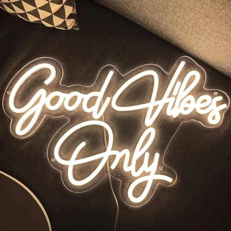 Good Vibes Only Led Neon Light Sign