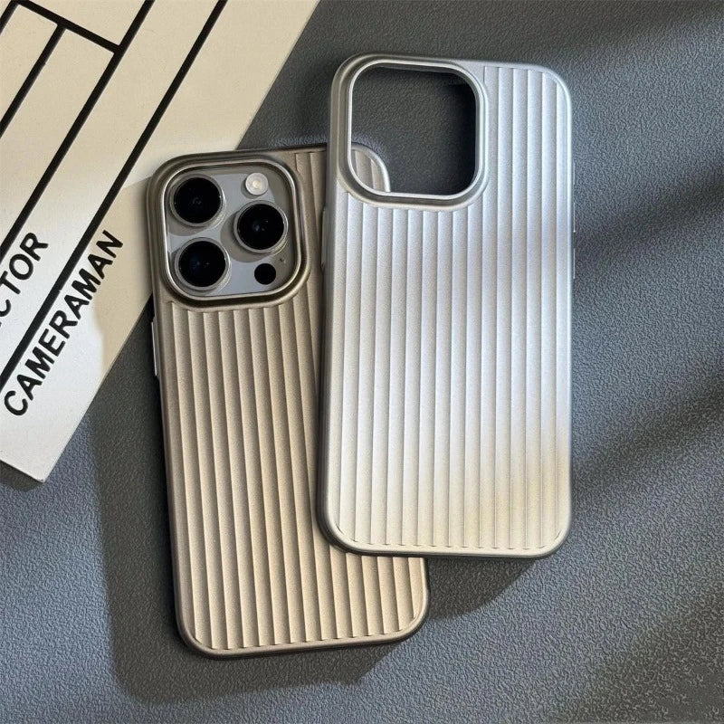 Natural Matte Ridged Luxury Travel Pattern Phone Case for iPhone