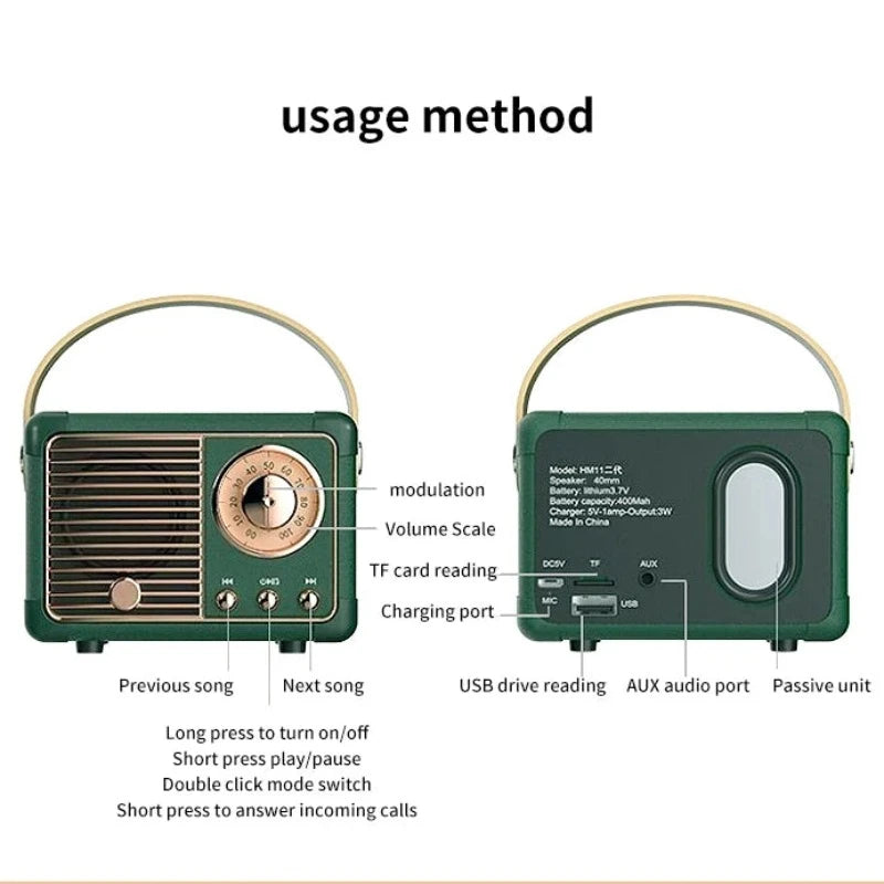 HM11 Miniature Portable Waterproof Wireless Bluetooth Speaker