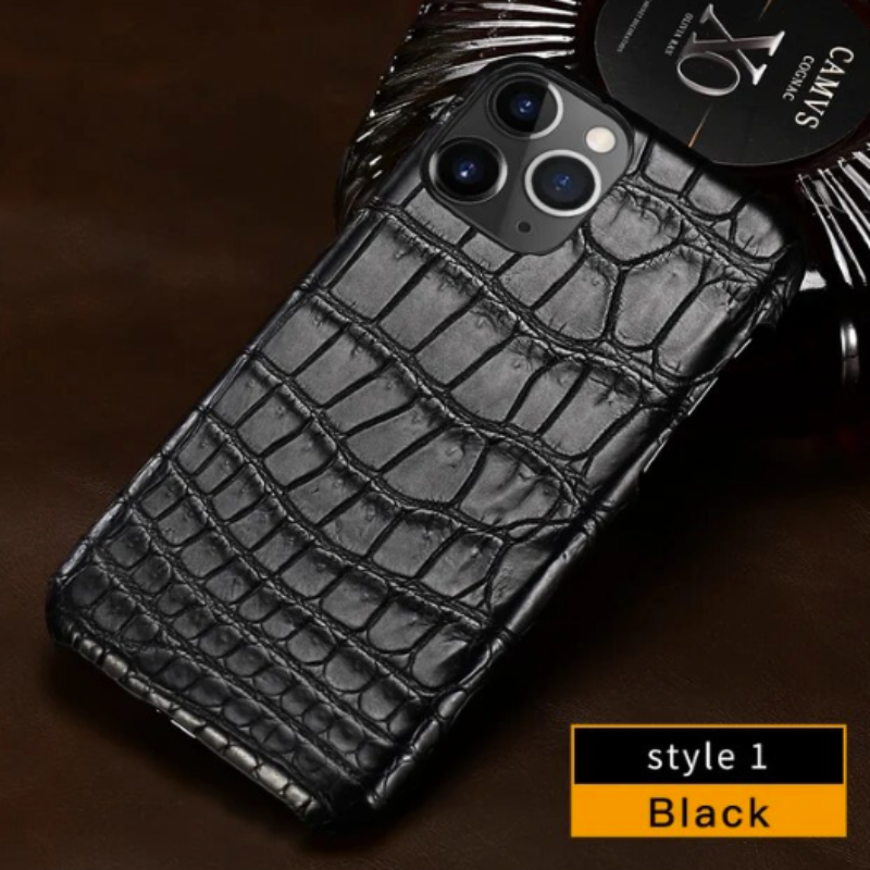 Genuine Crocodile Skin Case for iPhone