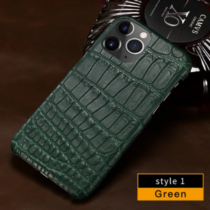 Genuine Crocodile Skin Case for iPhone