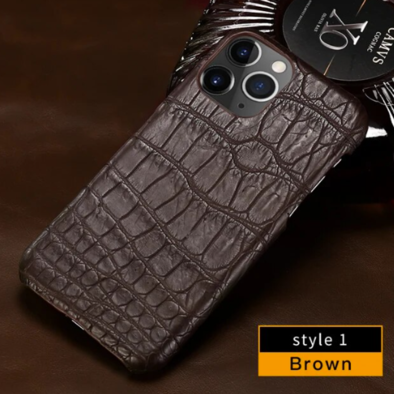 Genuine Crocodile Skin Case for iPhone