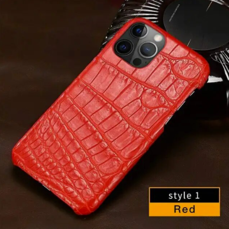 Genuine Crocodile Skin Case for iPhone