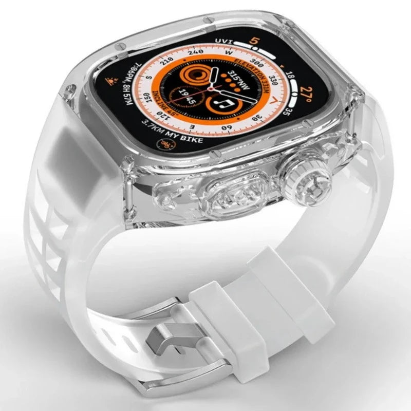 Richard Mille Inspired Smooth Bezel Luxury Modification Kit For Apple Watch Ultra Models