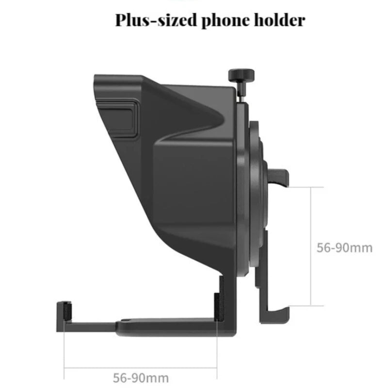 Multifunctional Mini Teleprompter with Remote for Smartphone and Camera