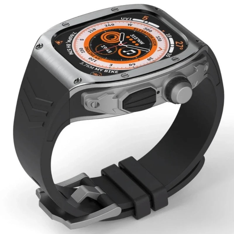 Richard Mille Inspired Smooth Bezel Luxury Modification Kit For Apple Watch Ultra Models