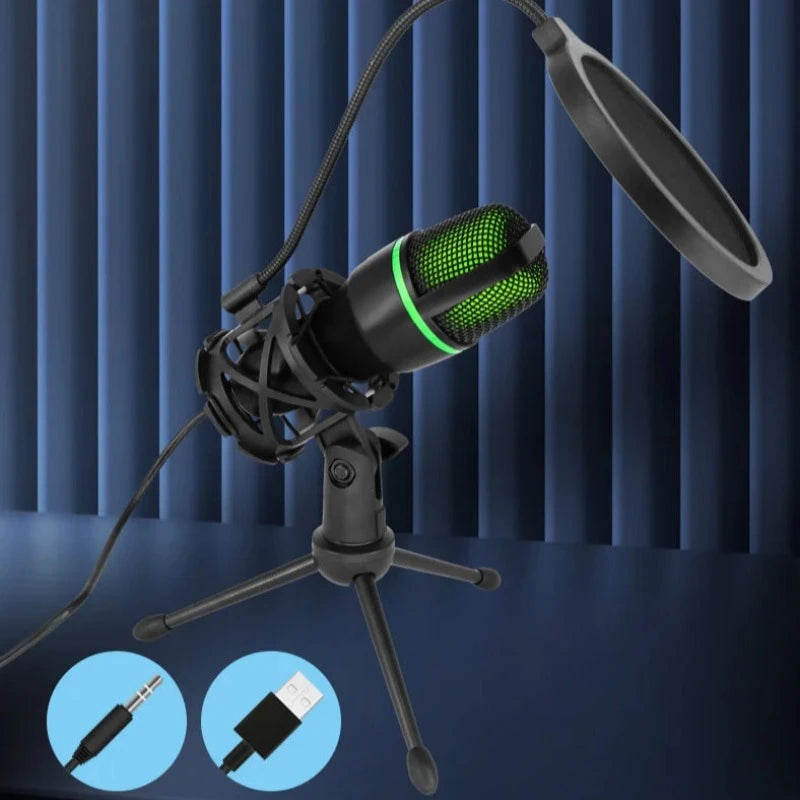 Professional RGB Condenser Microphone For Desktop