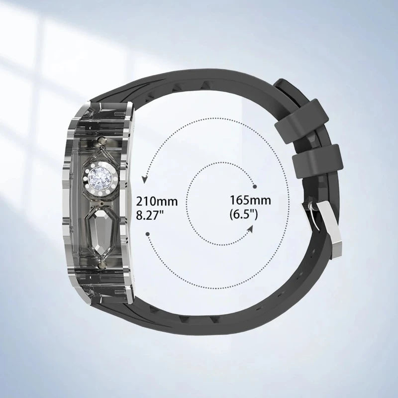 Richard Mille Inspired Ridged Bezel Luxury Modification Kit For Apple Watch