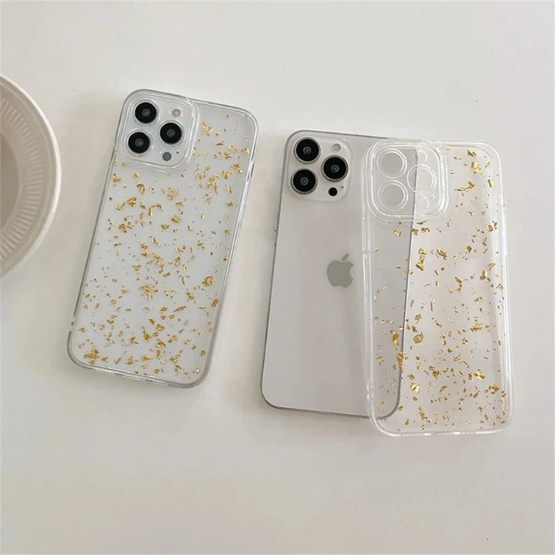 Fantasy Foil Sparkling Protective Clear Case For iPhone