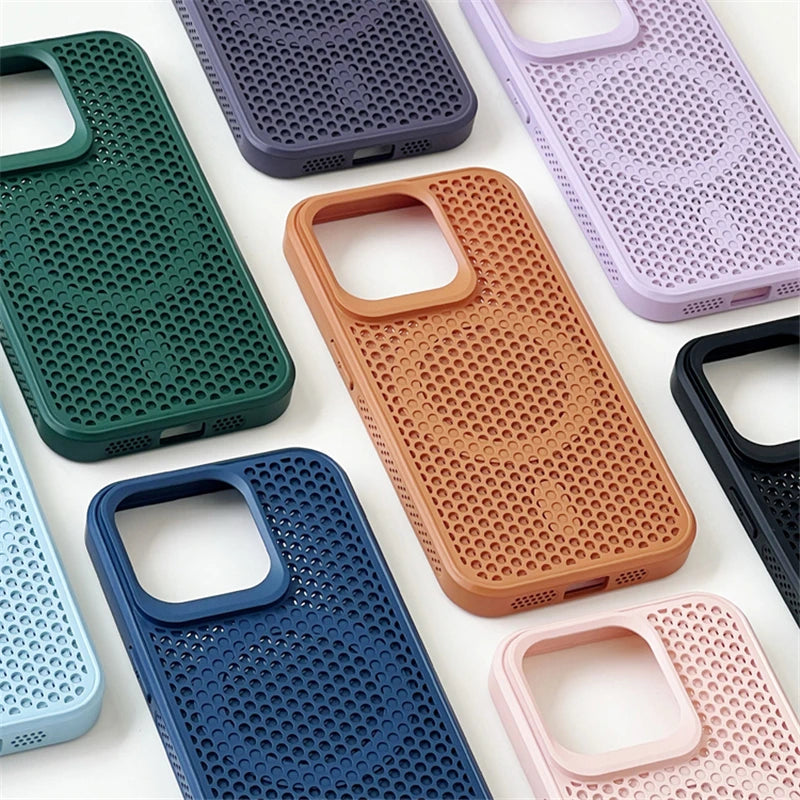 Cooling Heat Dissipation Magsafe Mesh Case For iPhone