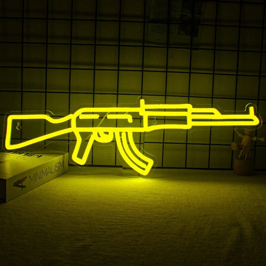 LED Neon Light Hanging AK 47