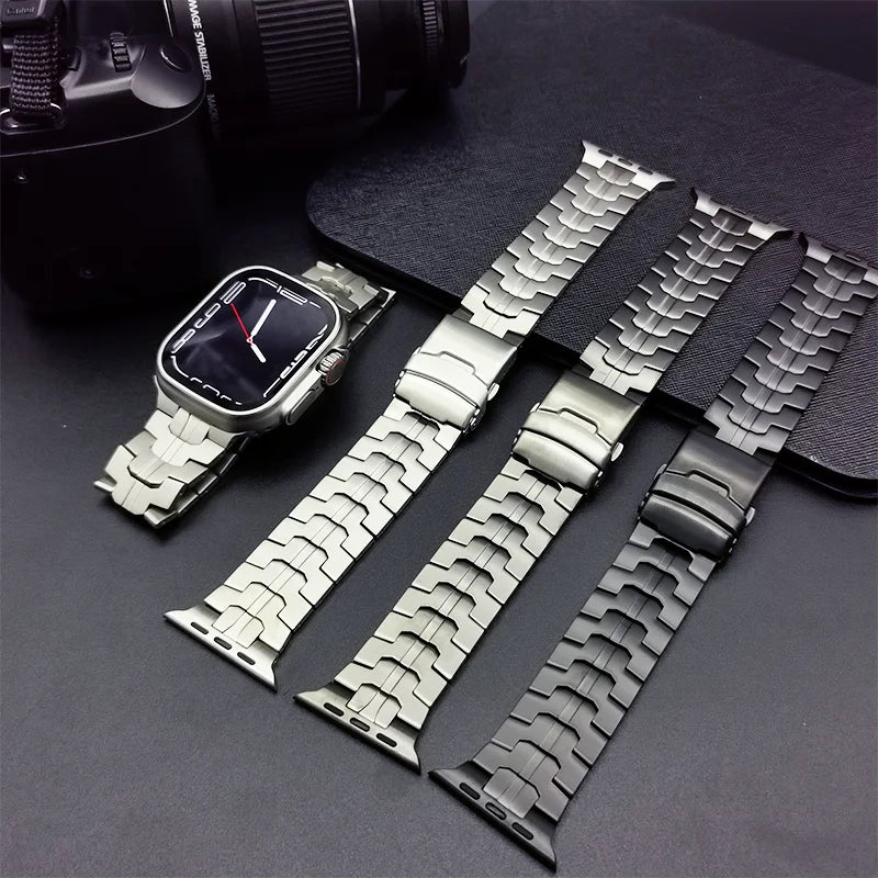 Luxury Genuine Titanium Strap for Apple Watch