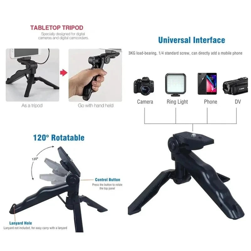 Smartphone Streaming and Vlogging Kit With Tripod, Phone Holder, Microphone, and LED Fill Light